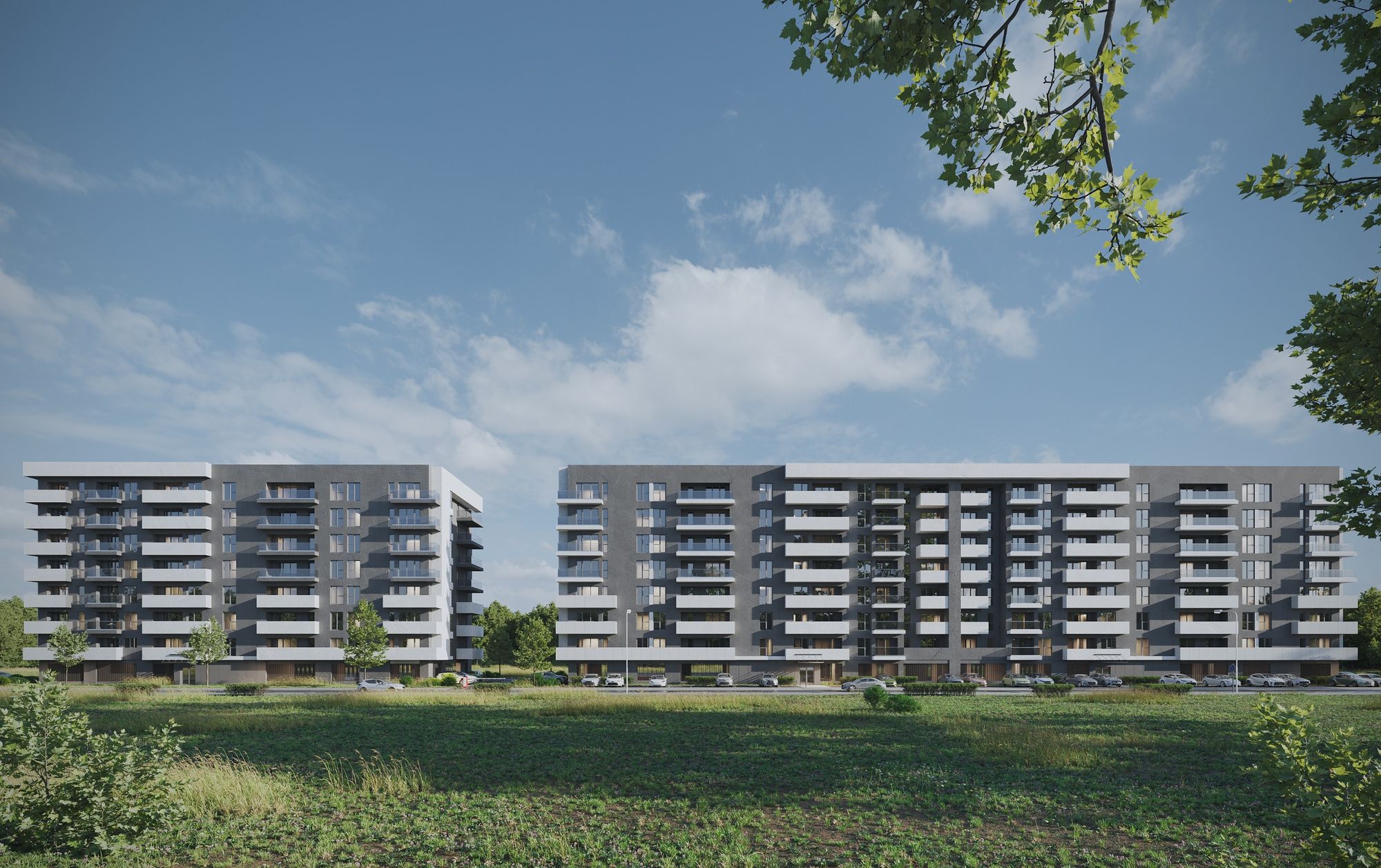 Randare a ansamblului HomeLuk Residence din Berceni, Sectorul 4 București