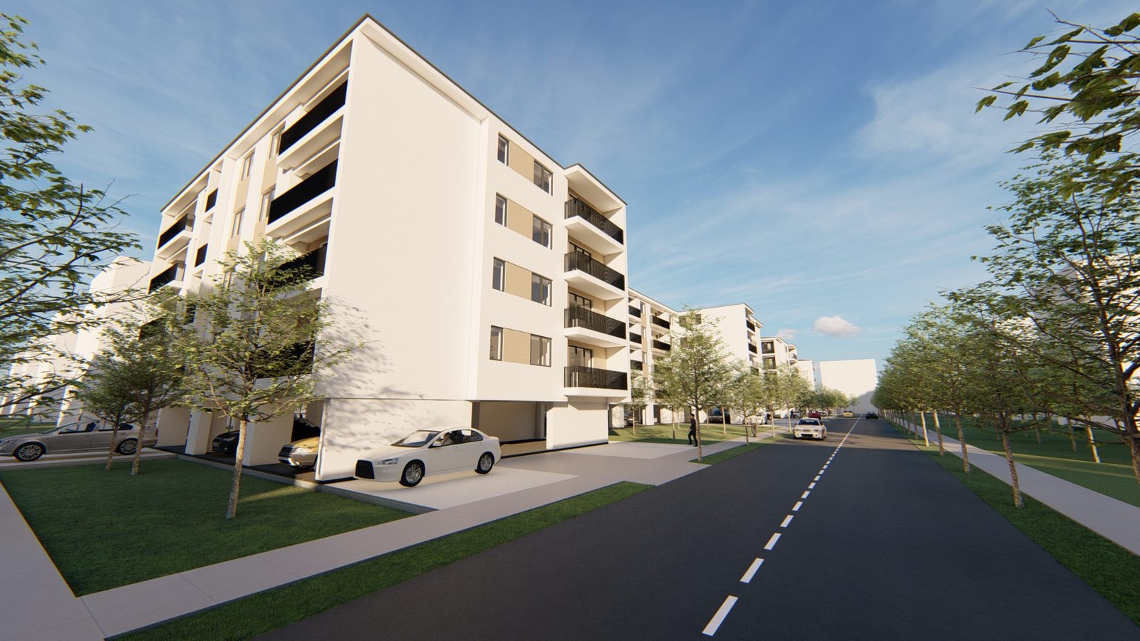 Randare a ansamblului HomeLuk Residence 1 din Drumul Dealul Cucului nr. 52